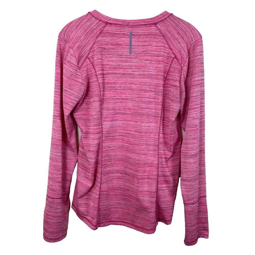 RBX Woman's Long Sleeve Athletic Shirt Size L Pink Running Workout Training Gear - Picture 2 of 10